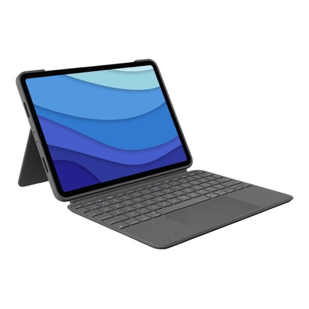 Logitech Combo Touch tastatur og folio - Trackpad - Nordic - Apple 11" IPad Pro (1g, 2g, 3g)