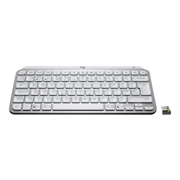 Logitech MX Keys Mini - Business tastatur trdls + Bluetooth Nordisk - Aluminium, Hvid