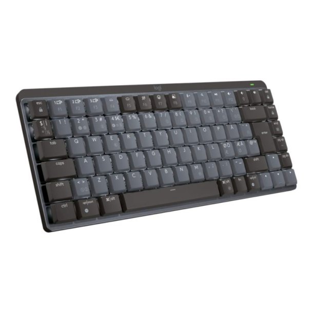 Logitech MX Mechanical Mini tastatur - bagbelyst - trdls - Bluetooth - nordisk - Tactile Quiet