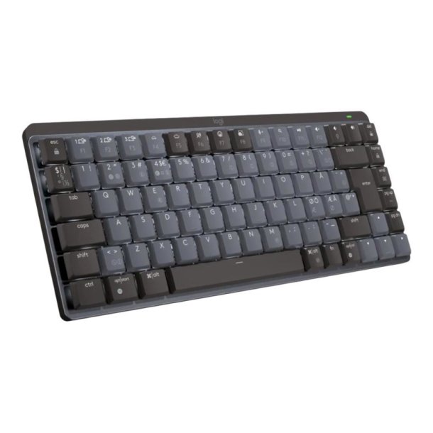 Logitech MX Mechanical Mini tastatur - bagbelyst - trdls - Bluetooth - nordisk - Linear - grafit