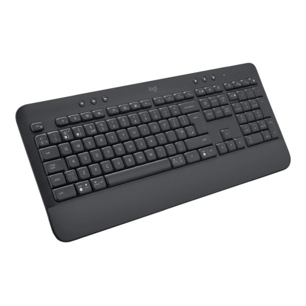 Logitech Signature K650 Tastatur - trdls - Bluetooth 5.1 - QWERTY - UK - grafit