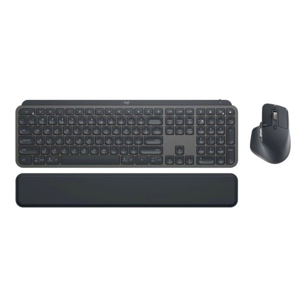 Logitech MX Keys Combo Business Tastatur og mus-st - bagbelyst - trdls - BT - Pan Nordic - grafit