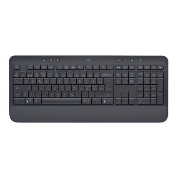 Logitech Signature K650 Tastatur - trdls - Bluetooth - QWERTY - nordisk - grafit