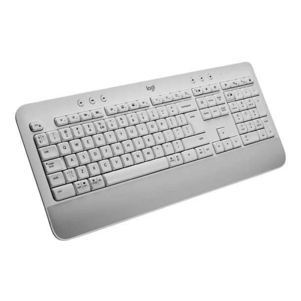 Logitech Signature K650 tastatur - trdls - Bluetooth - QWERTY - nordisk - hvid