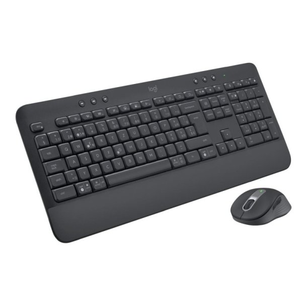 Logitech Signature MK650 Business Tastatur og mus-st - trdls 2.4 GHz, Bluetooth - UK - grafit