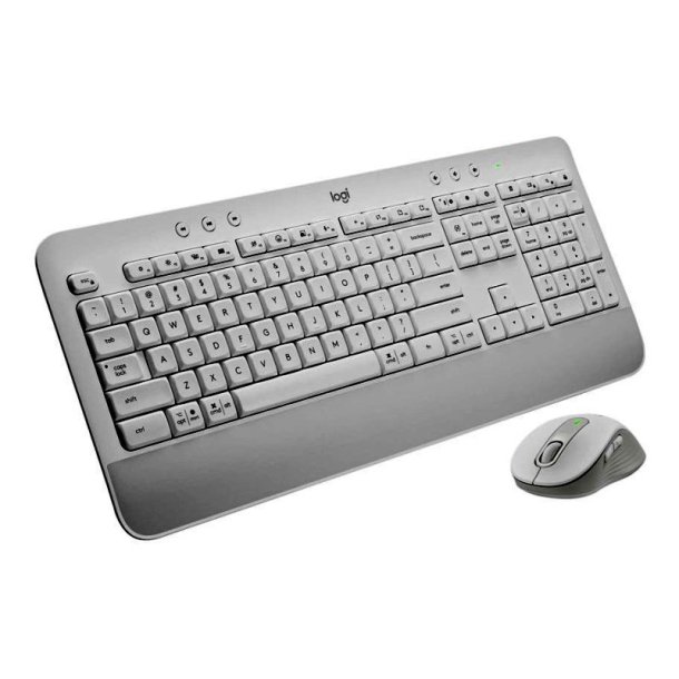 Logitech Signature MK650 Combo Business Tastatur og mus-st - trdls , Bluetooth - nordisk - Hvid