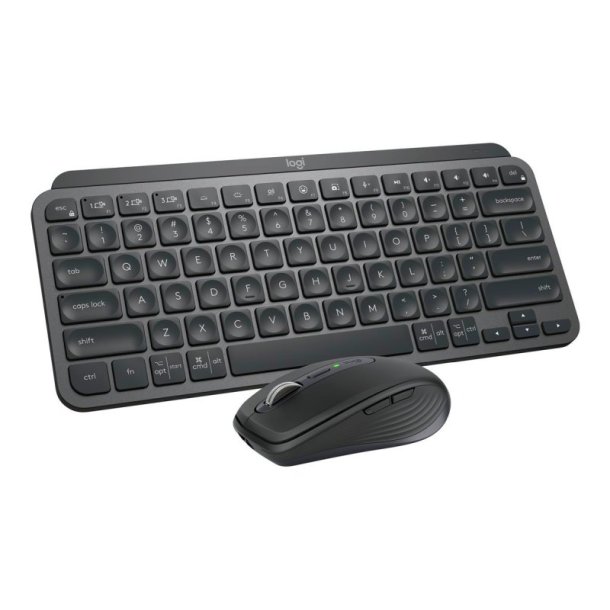 Logitech MX Keys Mini Combo Business Tastatur og mus-st - bagbelyst - trdls - BT - US - grafit