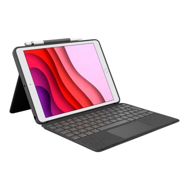 Logitech Combo Touch Tastatur og folio - nordisk - Apple 10.2"/10.9" IPad, 10.5" IPad Pro, IPad Air