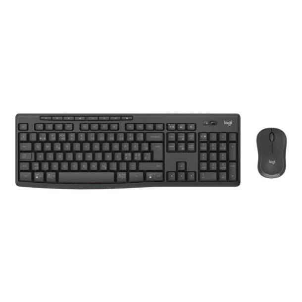 Logitech MK370 Combo for Business Tastatur og mus-st - trdls - Bluetooth - nordisk - grafit