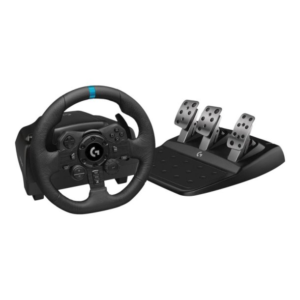 Logitech G923 rat og pedalst - kabling - PC, Sony PlayStation 4, Sony PlayStation 5