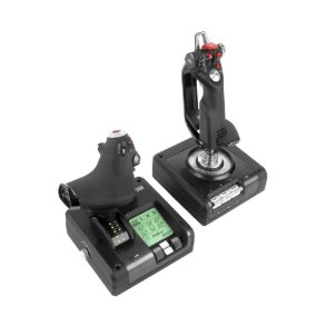 Logitech X52 Professional H.O.T.A.S. - Joystick og speeder - kabling - PC