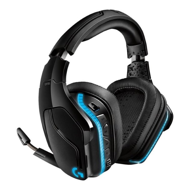 Logitech Gaming Headset G935 - Headset - 7.1 kanaler - fuld strrelse - trdls - jack - sortbl