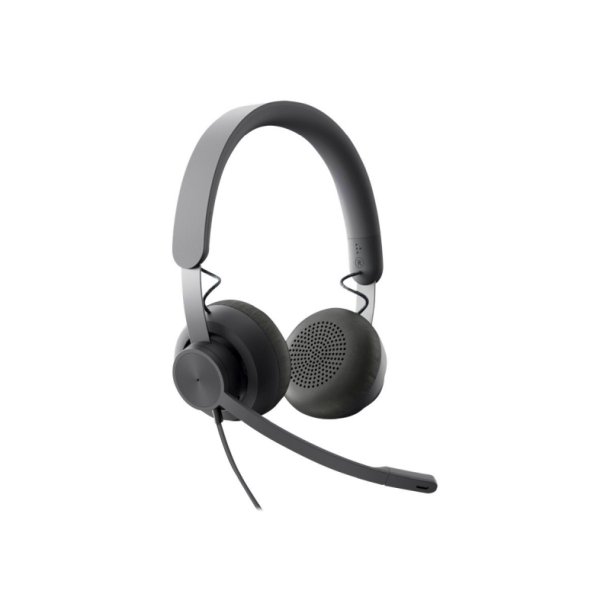 Logitech Zone 750 Headset - Ledningsfrt - Kontor/Callcenter - USB Type-C - Grafit