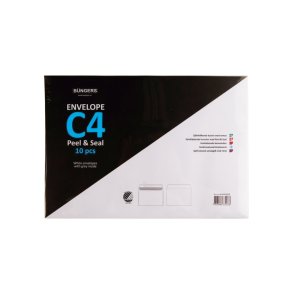 Bong Konvolut - C4 - Peel & Seal - pakke med 10 stk.