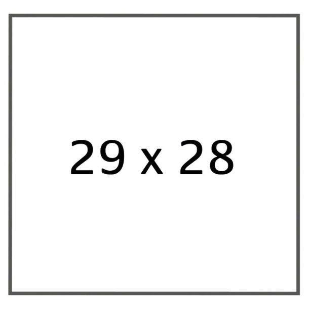 Meto etiket - permanent - 29x28 - hvid - 30 ruller med 700 stk. - I alt 21000 stk.