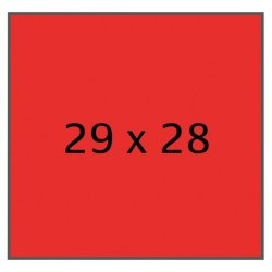 Meto etiket - permanent - 29x28 - rd - 30 ruller med 700 stk. - I alt 21000 stk.