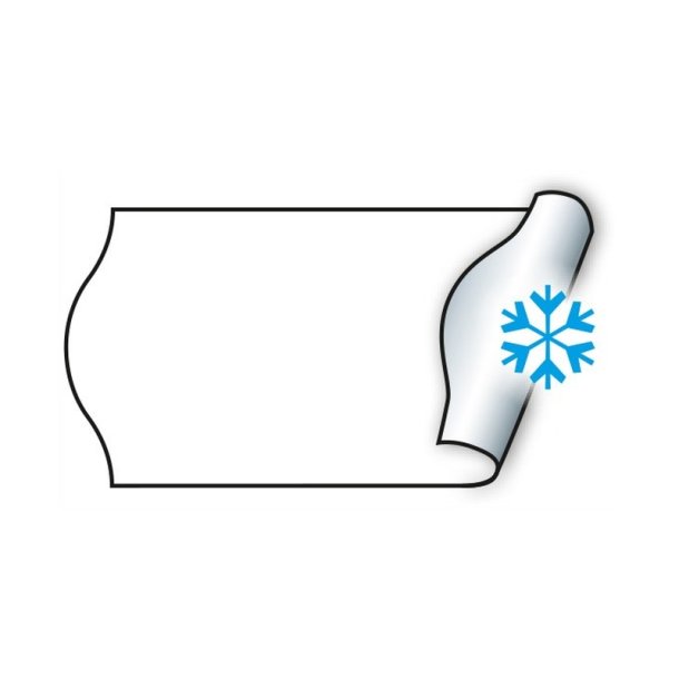 Meto fryseetiket permanent - 22x12mm - 12 ruller med 1000 hvide