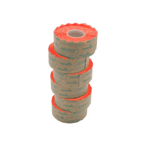 Meto prism�rker aftagelige - 26x16mm - 36 ruller med 1200 r�de