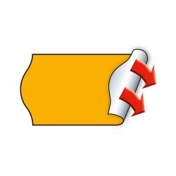 Meto prism�rker permanent - 26x16mm - 12 ruller med 1000 orange