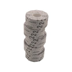 Meto prism�rker permanent - 32x19mm - 5 ruller med 1000 hvide