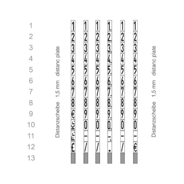 Meto prispistol Basic S 622 - 1 linie - 6 tegn - 22x12 labels