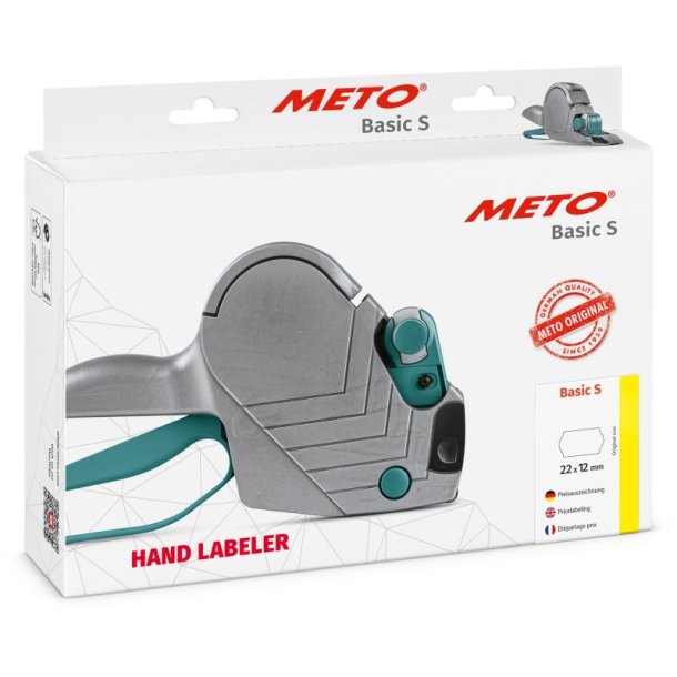 Meto prispistol Basic S 622 - 1 linie - 6 tegn - 22x12 labels