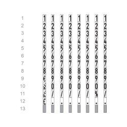 Meto prispistol Basic S 822 - 1 linie - 8 tegn - 22x12 labels
