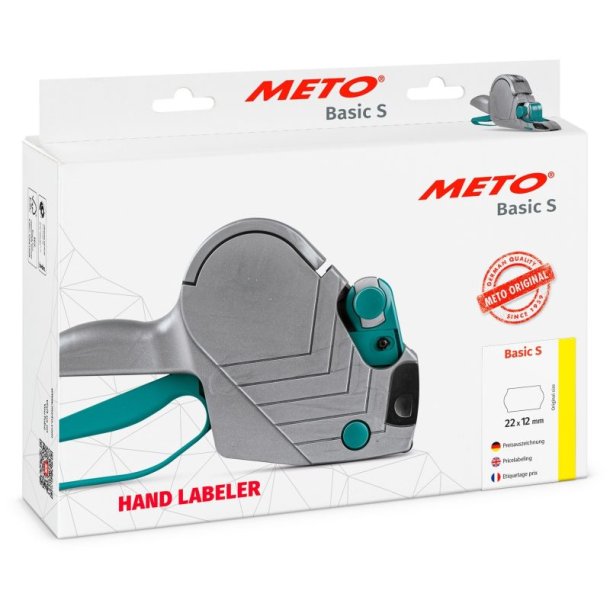 Meto prispistol Basic S 822 - 1 linie - 8 tegn - 22x12 labels