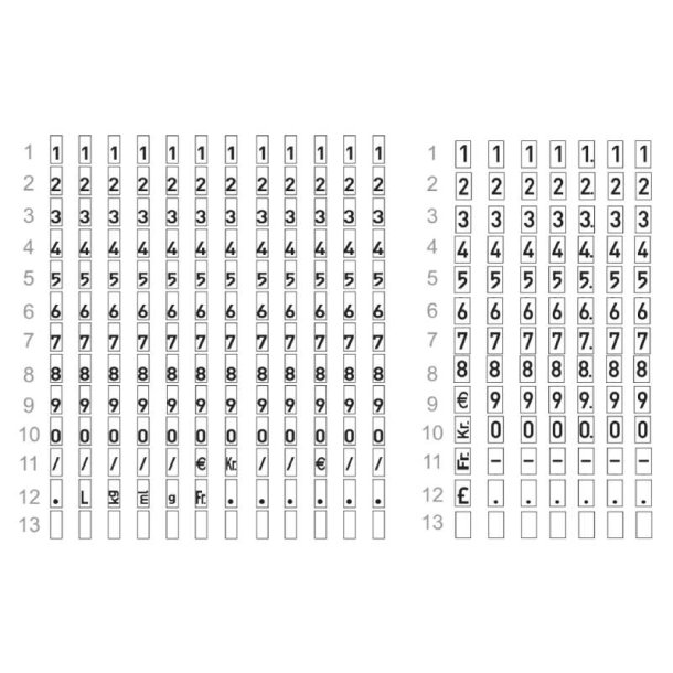 Meto prispistol Classic L 1932 - 2 linier - 19 tegn - 32x19mm labels