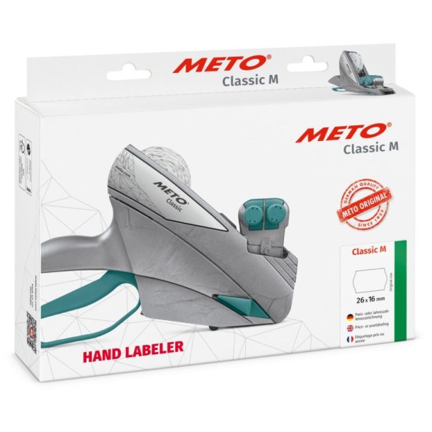 Meto prispistol Classic M 1626 - 2 linier - 16 tegn - 26x16mm labels