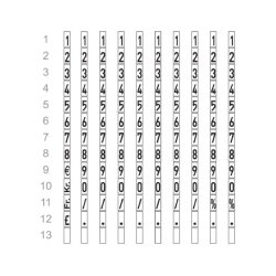 Meto prispistol Classic S 1026 - 1 linie - 10 tegn - 26x12 labels