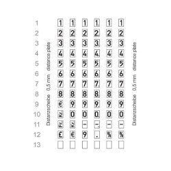 Meto prispistol Classic S 626 - 1 linie - 6 tegn - 26x12 labels