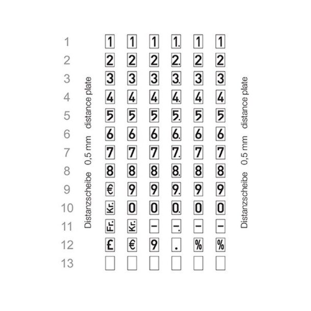 Meto prispistol Classic S 626 - 1 linie - 6 tegn - 26x12 labels