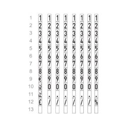 Meto prispistol Classic S 826 - 1 linie - 8 tegn - 26x16 labels