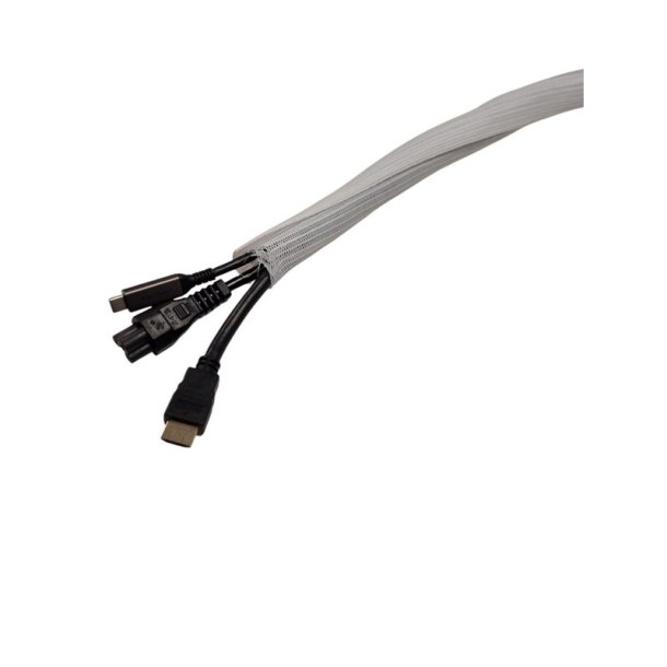 MicroConnect - Self-wrap cable sleeve Diameter:�25mm Roll length:50m, white - White - Polyester - 1 pc(s) - 4 cm - 50 m 