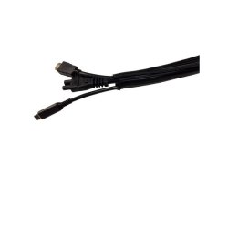 MicroConnect - Self-wrap cable sleeve Diameter:�25mm Roll length:30m, Black - Black - Polyester - 1 pc(s) - 4 cm - 50 m 