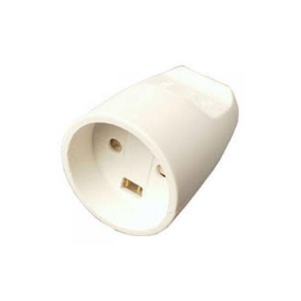 MicroConnect - Extender with earth, straight, white, 10A-250V. - White - 1 - 140 g - 150 g - 1 pc(s)