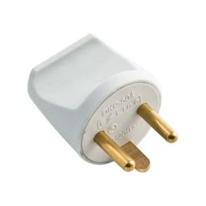 MicroConnect - Power Plug round, White - Type K (DK) - 230 V - Black - 1 - 140 g - 150 g