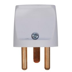 MicroConnect - Power Plug round, White - Type K (DK) - 230 V - Black - 1 - 140 g - 150 g