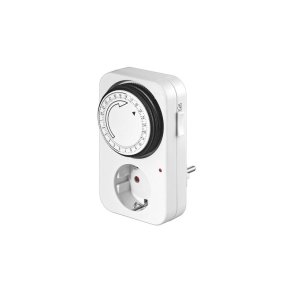 MicroConnect - GRUTIMER - White - Rotary - Acrylonitrile butadiene styrene (ABS) - Daily timer - 1 day(s) - 150 g