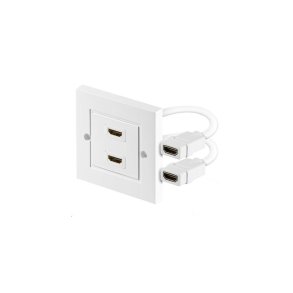 MicroConnect - HDMWALL2 - HDMI - 2 - White - Plastic - 88 mm - 36 mm