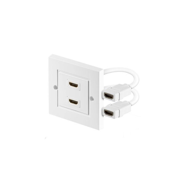 MicroConnect - HDMWALL2 - HDMI - 2 - White - Plastic - 88 mm - 36 mm