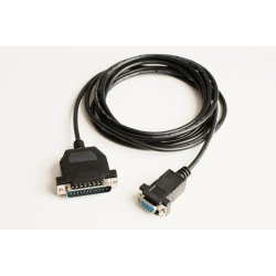 MicroConnect - IBM029B-1,8 - Black - 1.8 m - DB-25 - DB-9 - Male - Female