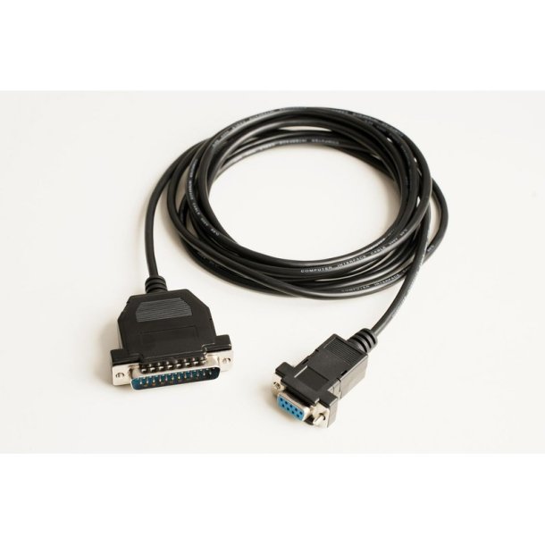 MicroConnect - IBM029B-1,8 - Black - 1.8 m - DB-25 - DB-9 - Male - Female