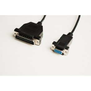 MicroConnect - IBM029B - Black - 3 m - DB-25 - DB-9 - Male - Female