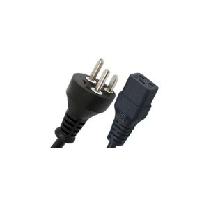 MicroConnect - Power cable Denmark type K - C19 black 1,8m - Black - Male - Female - 1.8 m - Power plug type K - C19 cou