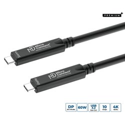 MicroConnect - USB-C to USB-C cable 20m, Premium fiber, Bidirectional. 10Gbps, 8K, 40W - USB 3.2 Gen 2 (3.1 Gen 2) - USB