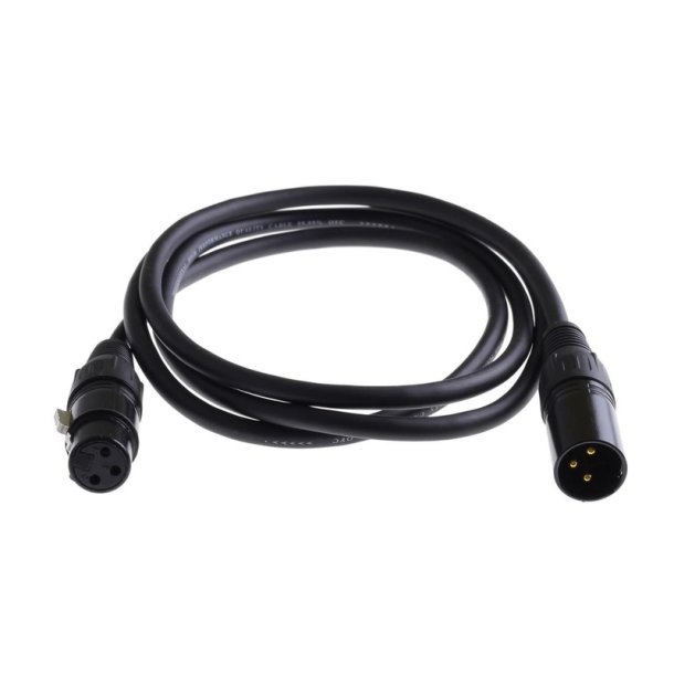 MicroConnect - PRO XLR cable 1,5m, AWG24, OFC, Balances, shielded, PVC, OD6,0mm, black - 129 g - 150 g