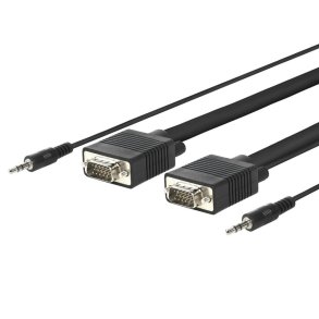 MicroConnect - MONGG3BMJ - 3 m - VGA (D-Sub) - Male - Black - 146 g - 256 mm