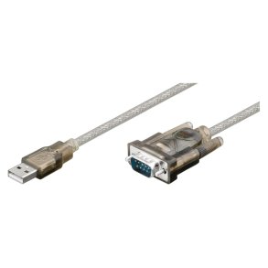 MicroConnect - USB Adapters - USB2.0 - Serial DB9 M-M - 1,5m - with Prolific chipset